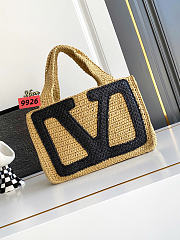 Valentino Garavani Viva Superstar Small Shopping Bag In Raffia size 26x18x7cm - 1