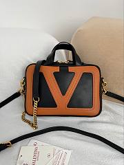 Valentino Garavani Viva Superstar Small Duffle Bag brown size 23x16x8cm - 1