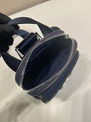 Prada Re-Nylon triangle-logo shoulder bag blue size 11.5x17x4.5cm - 5
