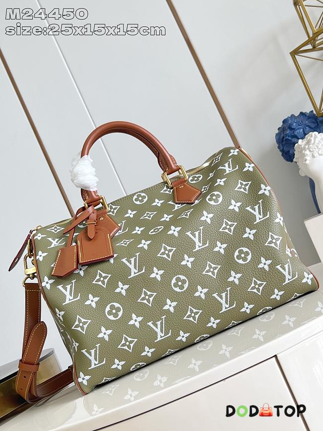 Louis Vuitton Speedy P9 Bandoulière 40 green M24418 bag size 40x 26 x23 cm - 1