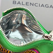 balenciaga keyring chips charm green - 6