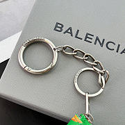 balenciaga keyring chips charm green - 3