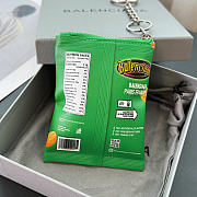 balenciaga keyring chips charm green - 2