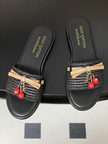 1AHLRN LV x TM Lily Flat Mule black