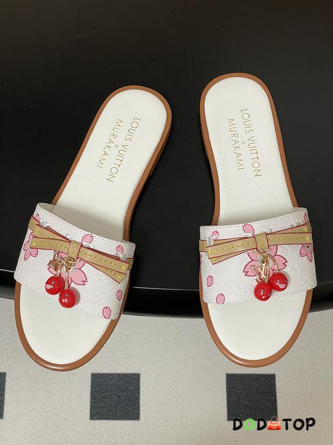 LV x TM Lily Flat Mule white - 1