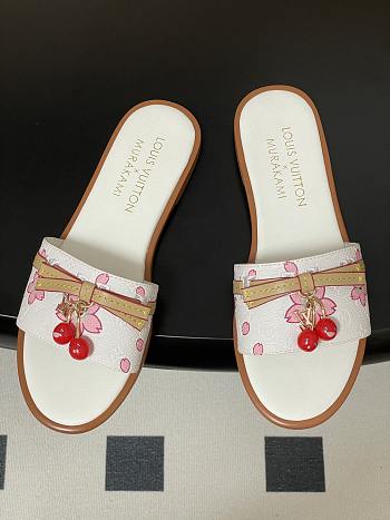 LV x TM Lily Flat Mule white