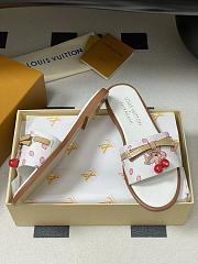 LV x TM Lily Flat Mule white - 3