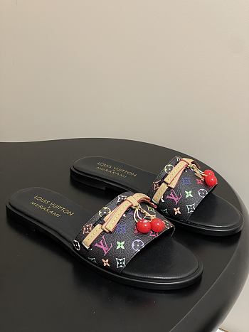 LV x TM Lily Flat Mule black