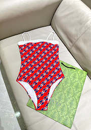 Gucci Printed stretch jersey swimsuit - 4