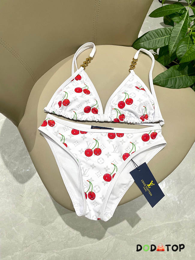 Louis Vuitton cherry white swimsuit - 1