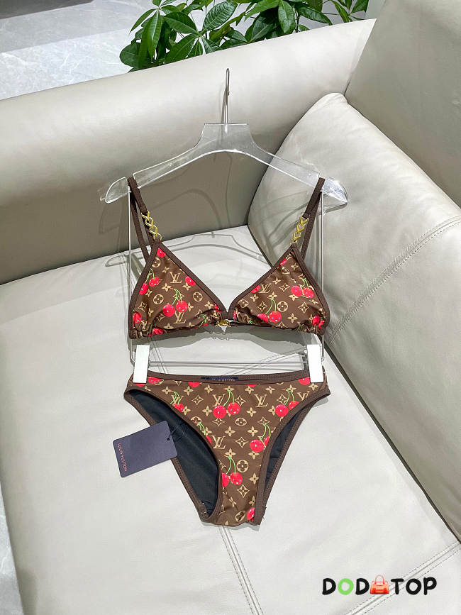Louis Vuitton cherry brown swimsuit - 1