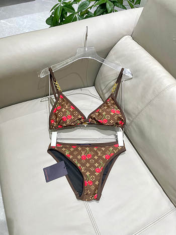 Louis Vuitton cherry brown swimsuit