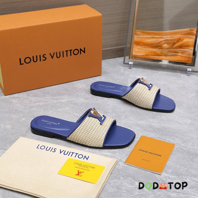 Louis Vuitton 1AHLX6 LV Mare Flat Mule blue - 1