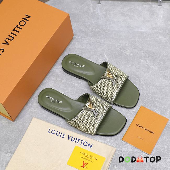 Louis Vuitton 1AHLX6 LV Mare Flat Mule green - 1