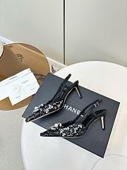 Chanel logo heels black - 4