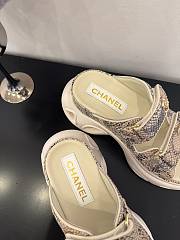 Chanel sandals gray - 2