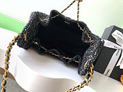 Chanel 25 tweed black bag size 40x30x15 cm - 2