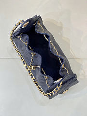 Chanel 25 Blue navi bag size 40x30x15 cm - 5