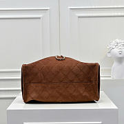 Chanel 25 brown suede bag size 40x30x15 cm - 6