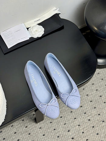 Chanel Blue ballet flats 