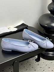 Chanel Blue ballet flats  - 5