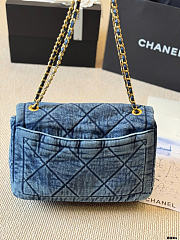 Chanel vintage denim bag size 32cm - 3