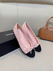 Chanel pink&black ballet flats - 1