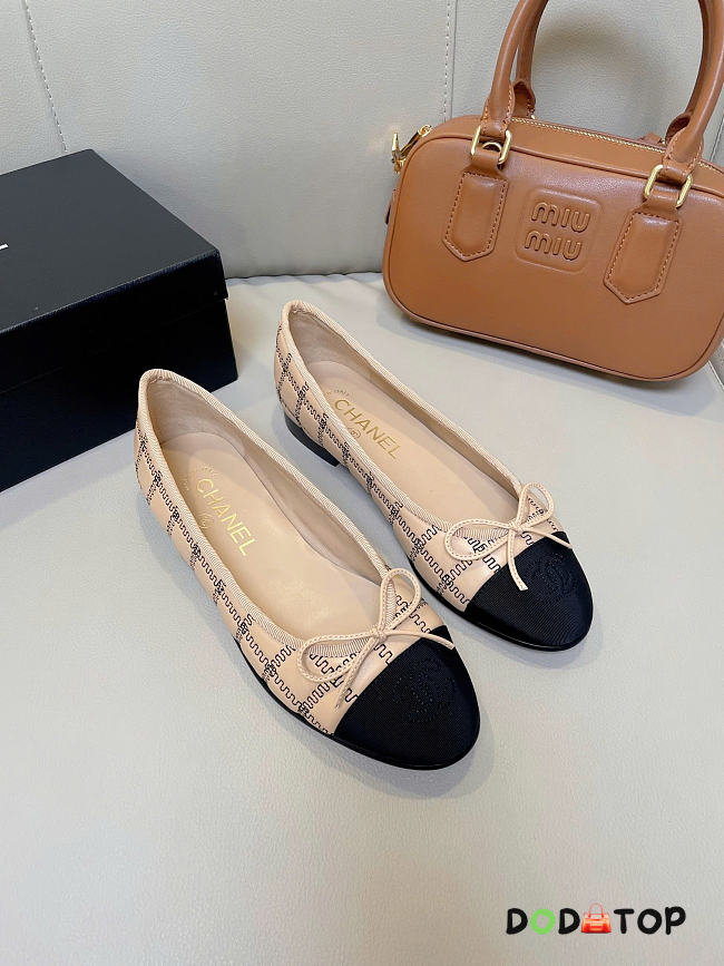 Chanel beige&black ballet flats - 1