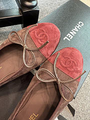 Chanel brown ballet flats - 3