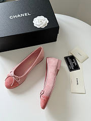 Chanel pink baby ballet flats - 5