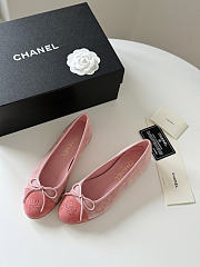 Chanel pink baby ballet flats - 4