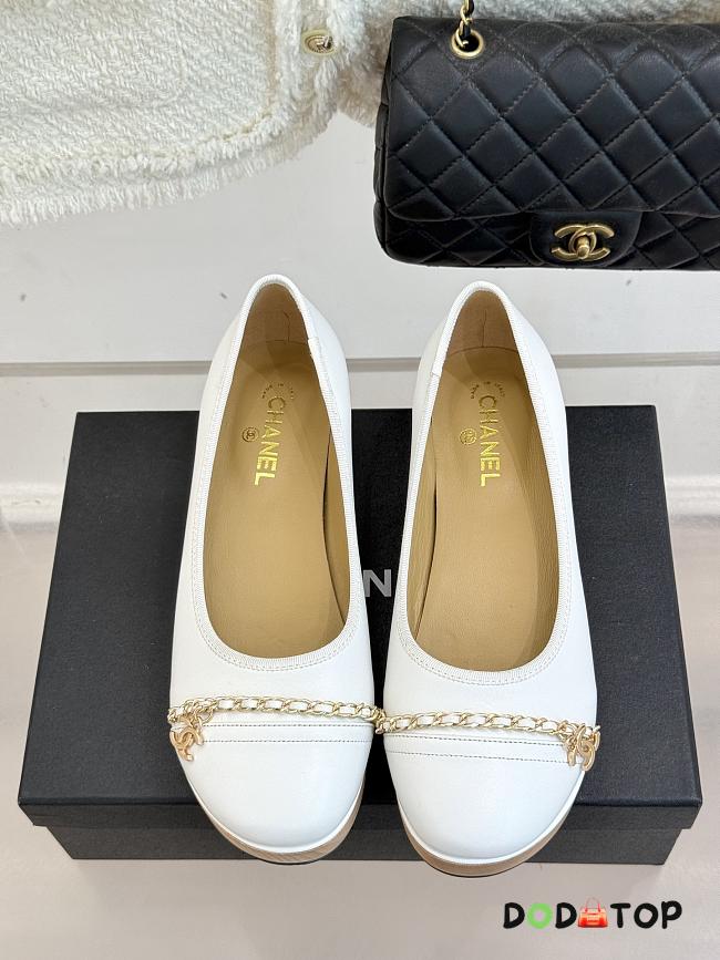 Chanel white ballet flats - 01 - 1