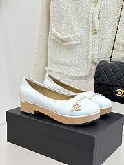 Chanel white ballet flats - 01 - 2