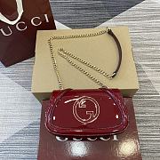 Gucci Crossbody Patent Leather Red Bag size 21.5x11x8cm - 1