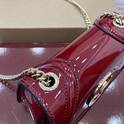 Gucci Crossbody Patent Leather Red Bag size 21.5x11x8cm - 6