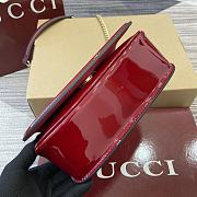 Gucci Crossbody Patent Leather Red Bag size 21.5x11x8cm - 5