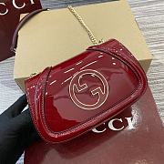 Gucci Crossbody Patent Leather Red Bag size 21.5x11x8cm - 3