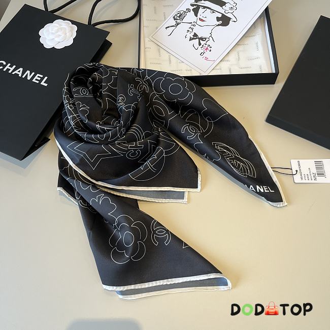 Chanel Scarf logo - 014 - 1