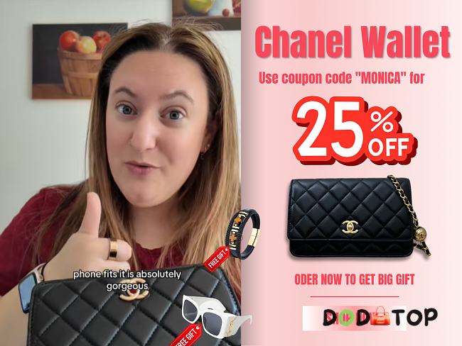 Chanel Wallet On Chain Golden Ball in Black Size 19 cm - Code MONICA (25% off) - 1