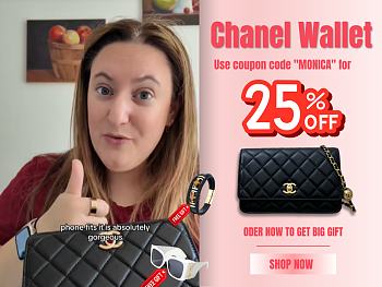 Chanel Wallet On Chain Golden Ball in Black Size 19 cm - Code MONICA (25% off)