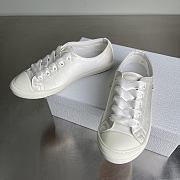 Dior Lucky Sneaker White Crinkled Patent Calfskin - 1