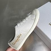Dior Lucky Sneaker White Crinkled Patent Calfskin - 6