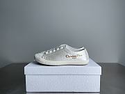 Dior Lucky Sneaker White Crinkled Patent Calfskin - 2