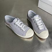 Dior Lucky Sneaker White Crinkled Patent Calfskin blue - 1