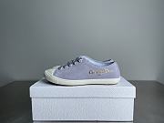 Dior Lucky Sneaker White Crinkled Patent Calfskin blue - 3