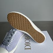 Dior Lucky Sneaker White Crinkled Patent Calfskin blue - 2