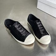 Dior Lucky Sneaker White Crinkled Patent Calfskin black - 3
