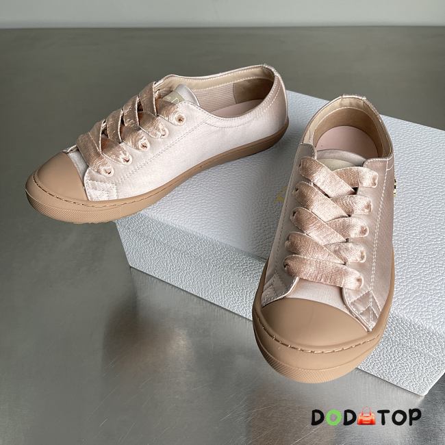 Dior Lucky Sneaker White Crinkled Patent Calfskin bronze - 1