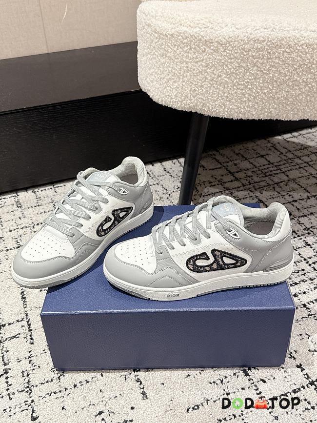Dior sneaker B57 Dribble mid-cut sneaker gray - 1