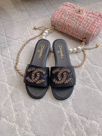 Chanel slides black - 04